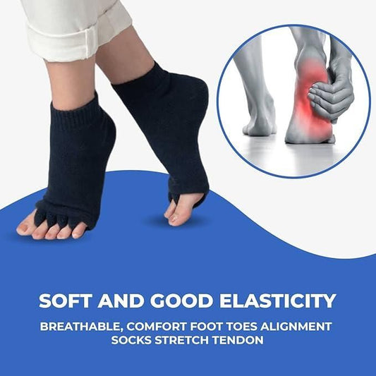 Cotton Foot Alignment Socks - 5 Toe Separator Benefits